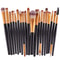 Makeup Brush Set With Wooden Handles Soft Nylon Bristles For Flawless Beauty Application 1
