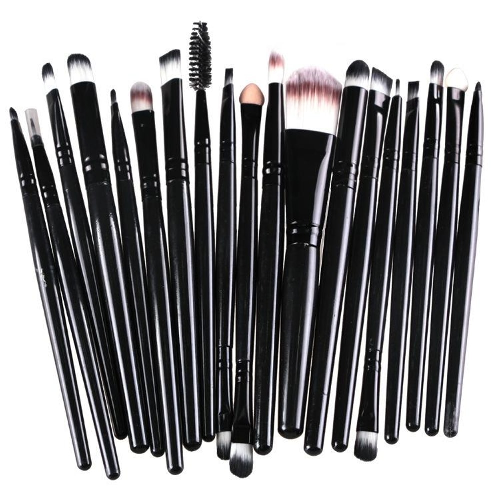 Makeup Brush Set With Wooden Handles Soft Nylon Bristles For Flawless Beauty Application 6