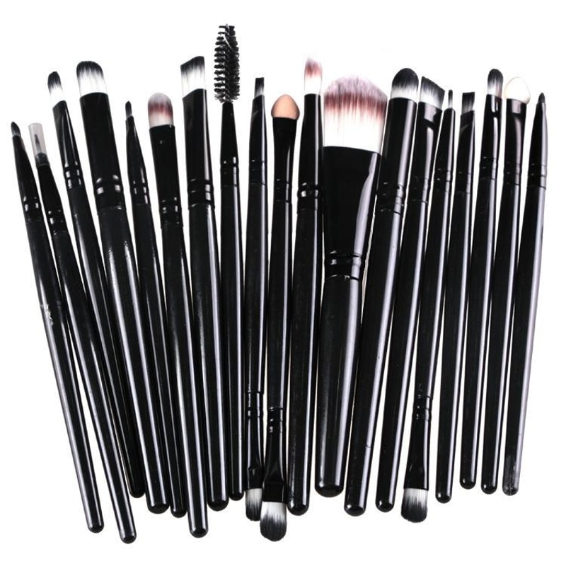 Makeup Brush Set With Wooden Handles Soft Nylon Bristles For Flawless Beauty Application 6