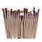 Makeup Brush Set With Wooden Handles Soft Nylon Bristles For Flawless Beauty Application 2