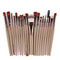 Makeup Brush Set With Wooden Handles Soft Nylon Bristles For Flawless Beauty Application 2