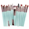 Makeup Brush Set With Wooden Handles Soft Nylon Bristles For Flawless Beauty Application 3