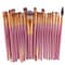 Makeup Brush Set With Wooden Handles Soft Nylon Bristles For Flawless Beauty Application 9