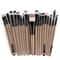 Makeup Brush Set With Wooden Handles Soft Nylon Bristles For Flawless Beauty Application 10