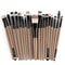 Makeup Brush Set With Wooden Handles Soft Nylon Bristles For Flawless Beauty Application 10