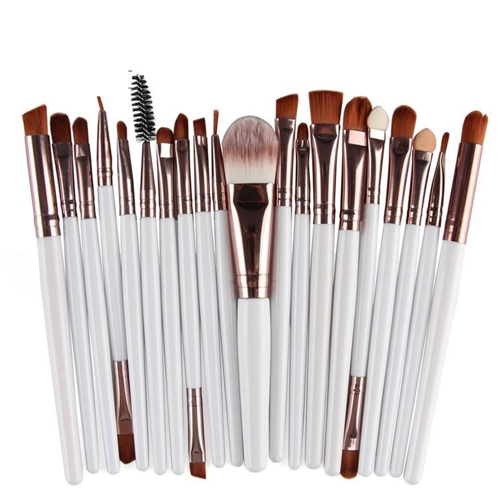 Makeup Brush Set With Wooden Handles Soft Nylon Bristles For Flawless Beauty Application 13