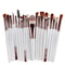 Makeup Brush Set With Wooden Handles Soft Nylon Bristles For Flawless Beauty Application 13