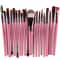 Makeup Brush Set With Wooden Handles Soft Nylon Bristles For Flawless Beauty Application 15