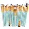 Makeup Brush Set With Wooden Handles Soft Nylon Bristles For Flawless Beauty Application 17