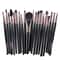 Makeup Brush Set With Wooden Handles Soft Nylon Bristles For Flawless Beauty Application 14