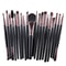 Makeup Brush Set With Wooden Handles Soft Nylon Bristles For Flawless Beauty Application 14
