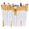 Makeup Brush Set With Wooden Handles Soft Nylon Bristles For Flawless Beauty Application 19