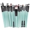 Makeup Brush Set With Wooden Handles Soft Nylon Bristles For Flawless Beauty Application 20