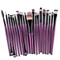 Makeup Brush Set With Wooden Handles Soft Nylon Bristles For Flawless Beauty Application 16