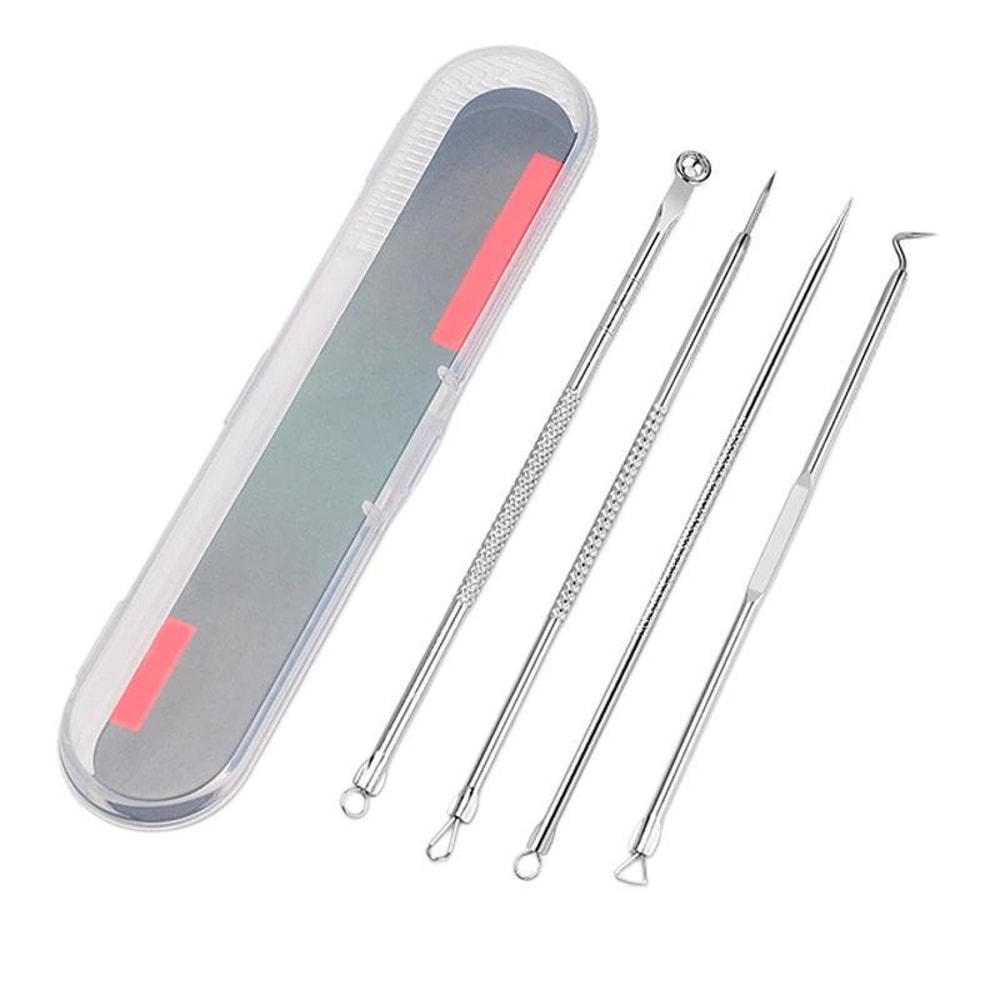 Precision Stainless Steel Blackhead Remover Tool Set For Acne Whiteheads Deep Pore Cleaning 5