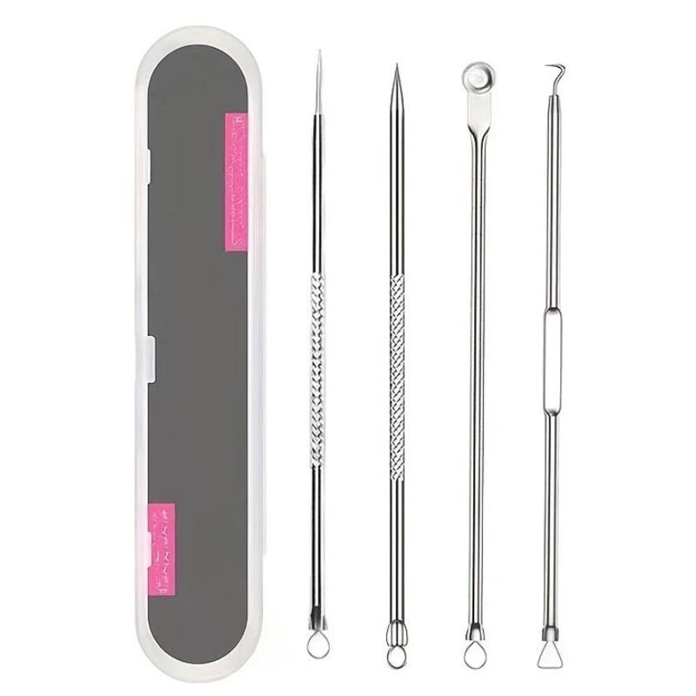 Precision Stainless Steel Blackhead Remover Tool Set For Acne Whiteheads Deep Pore Cleaning 2