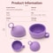 Silicone Makeup Brush Cleaner Bowl Travel Scrubber Cup with Hanging Loop