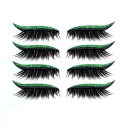 waterproof self adhesive glitter eyeliner & false eyelash stickers for smoky cat eye makeup