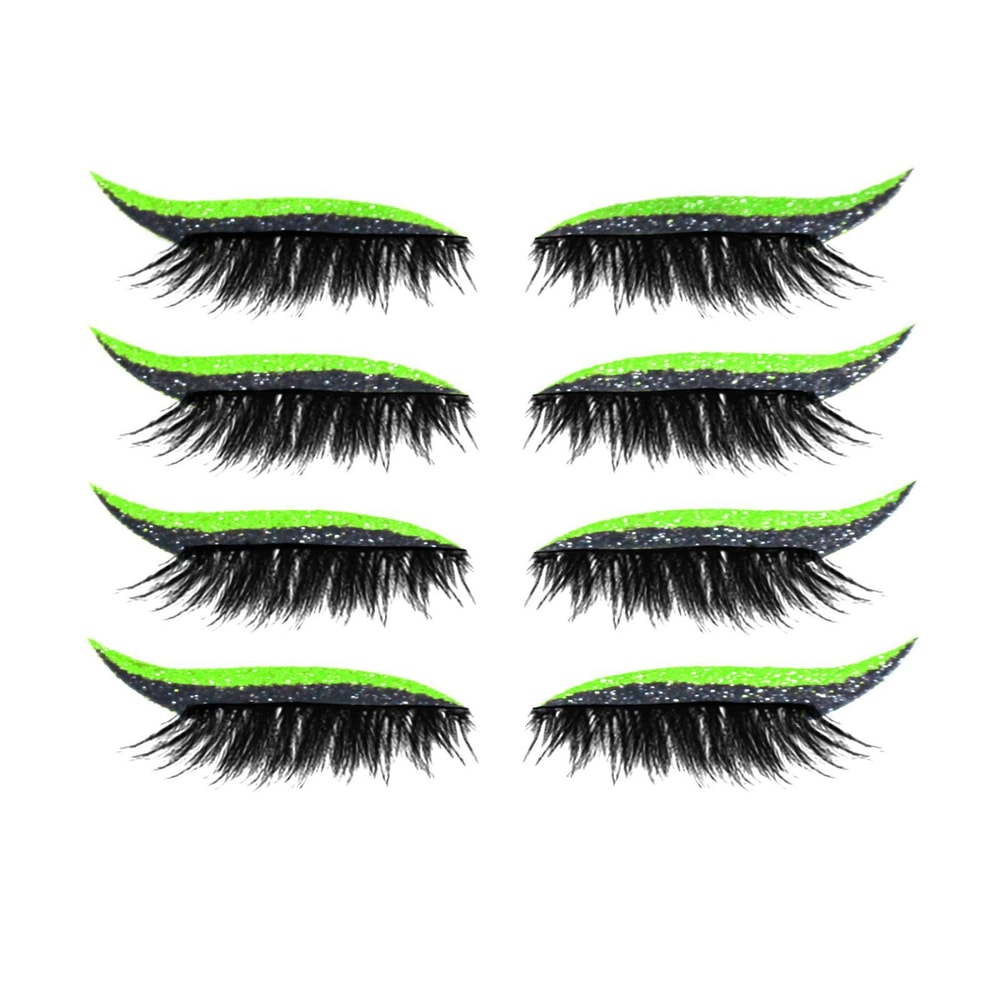 Waterproof Self Adhesive Glitter Eyeliner False Eyelash Stickers For Smoky Cat Eye Makeup 6