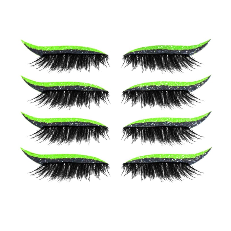 Waterproof Self Adhesive Glitter Eyeliner False Eyelash Stickers For Smoky Cat Eye Makeup 6