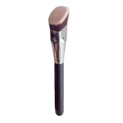 angled flat top makeup brush for flawless foundation, contour & blush application