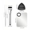 Flawless Blend 5 Piece Makeup Mixing Palette Foundation Spatula Set With Brush And Powder Puff 3