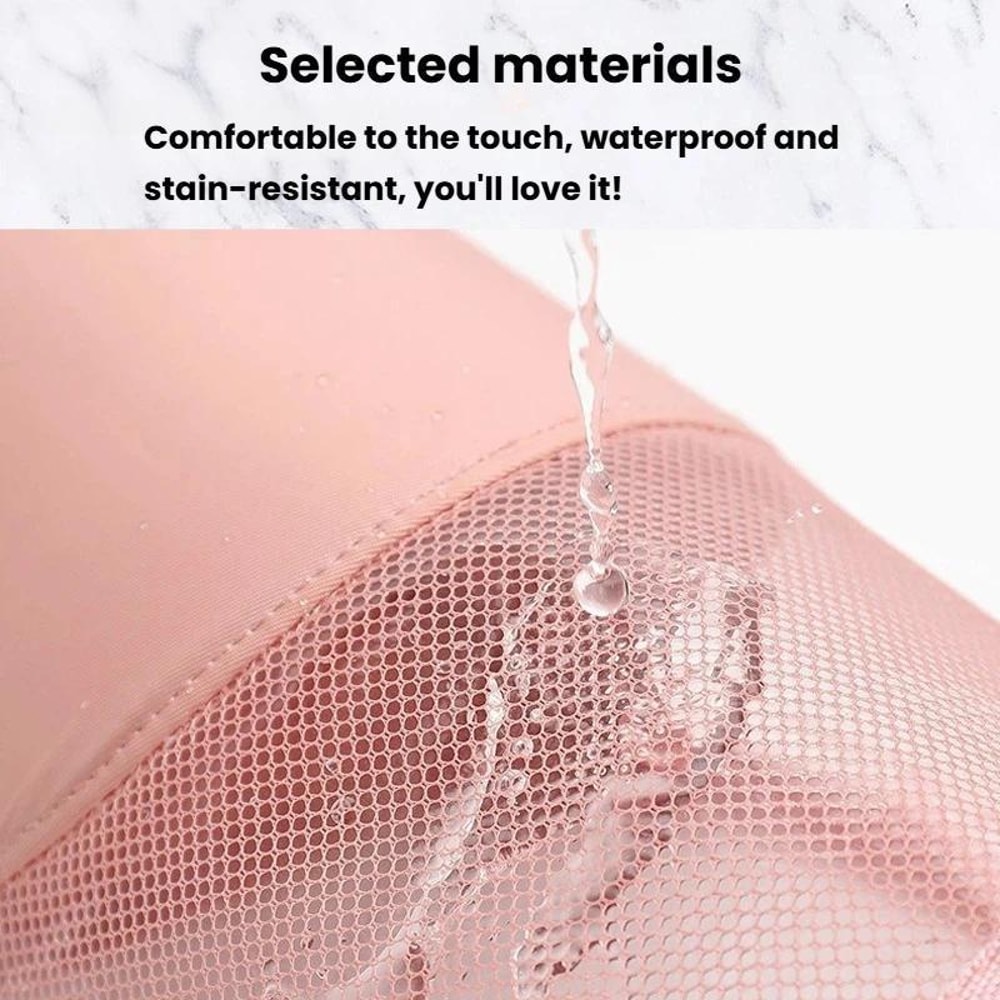 Large Capacity Mesh Makeup Organizer Bag Travel Cosmetic Brush Holder With Compartments 2