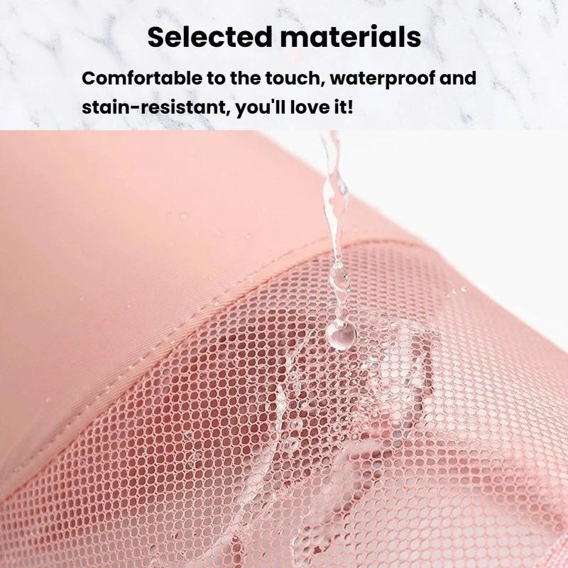 Large Capacity Mesh Makeup Organizer Bag Travel Cosmetic Brush Holder With Compartments 2