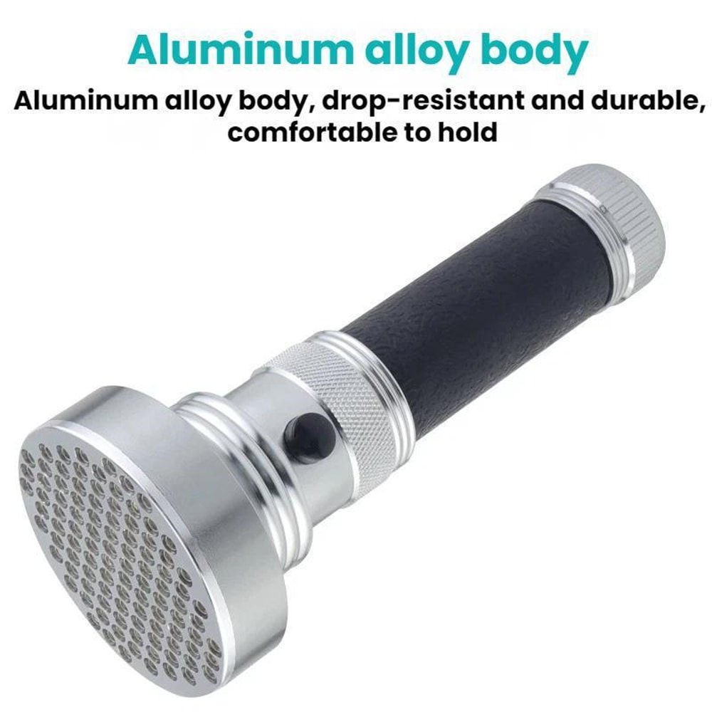 100 LED UV Flashlight Banknote Detector For Currency Verification Pet Stain Scorpion Detection 1