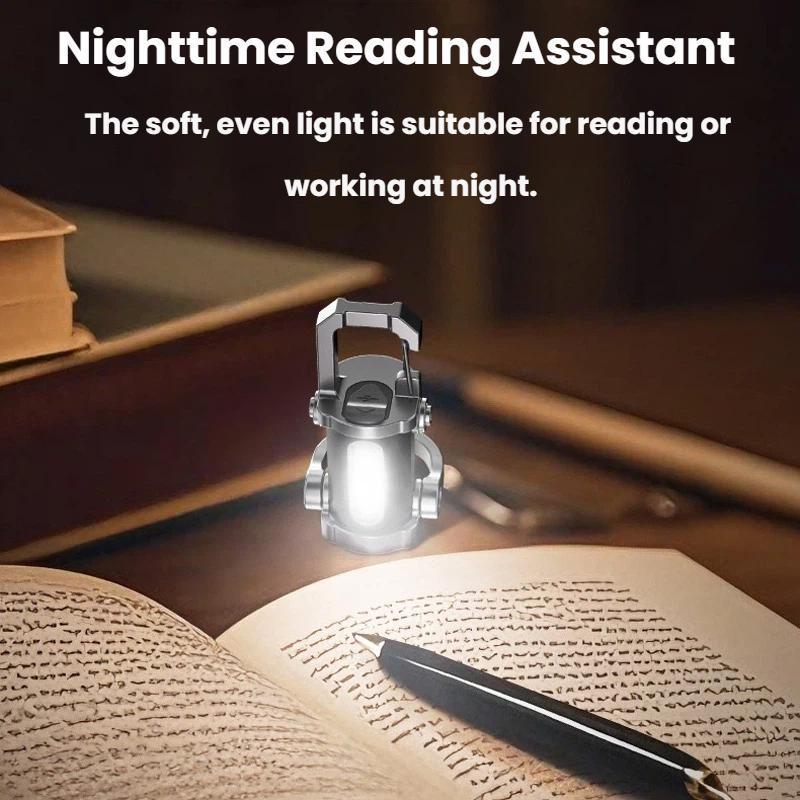 LumaClip Rechargeable LED Keychain Flashlight With 7 Modes For Camping Emergency Work Use 7