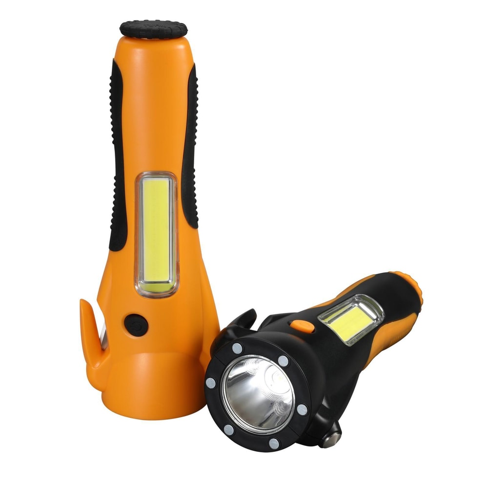 Magnetic COB Emergency Work Light With Safety Hammer Seatbelt Cutter 0