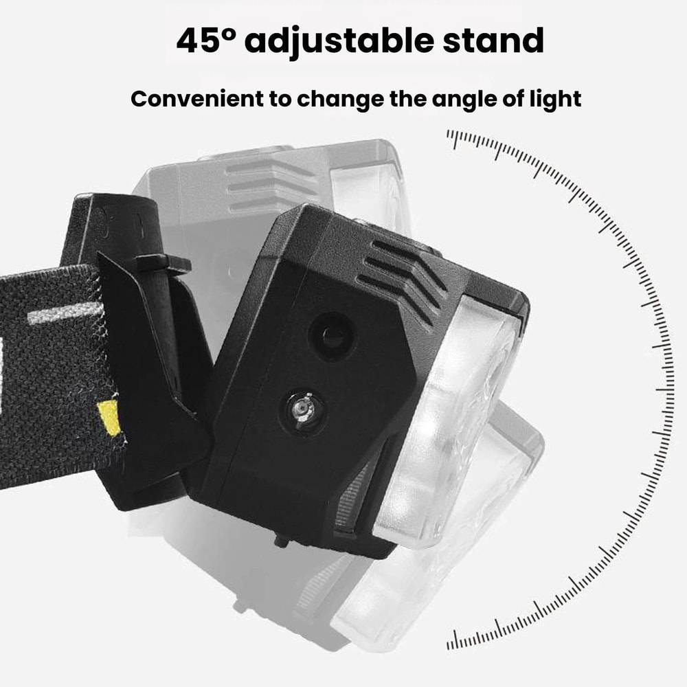 Smart Motion Sensor LED Headlamp Rechargeable Waterproof Head Torch For Camping Fishing Night Work 10