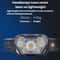 Smart Motion Sensor LED Headlamp Rechargeable Waterproof Head Torch For Camping Fishing Night Work 6