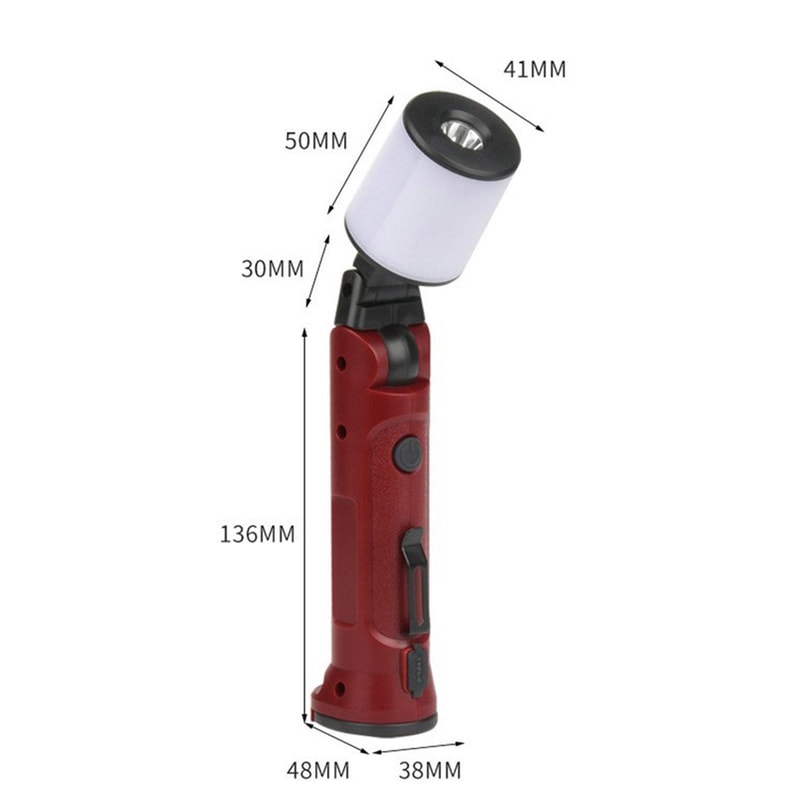 MagnaBeam Rechargeable COB Work Light With Magnetic Base Type C Charging Camping Flashlight 4
