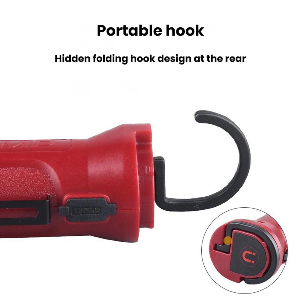 MagnaBeam Rechargeable COB Work Light With Magnetic Base Type C Charging Camping Flashlight 3