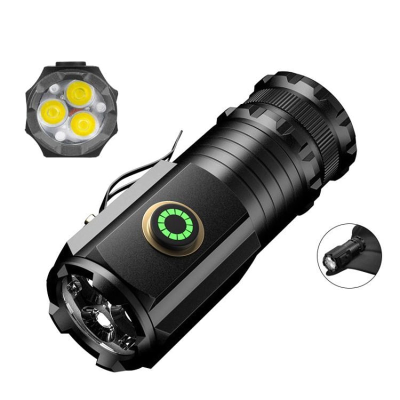2000LM Rechargeable Mini LED Flashlight Waterproof Pocket Torch With Type C Charging 8