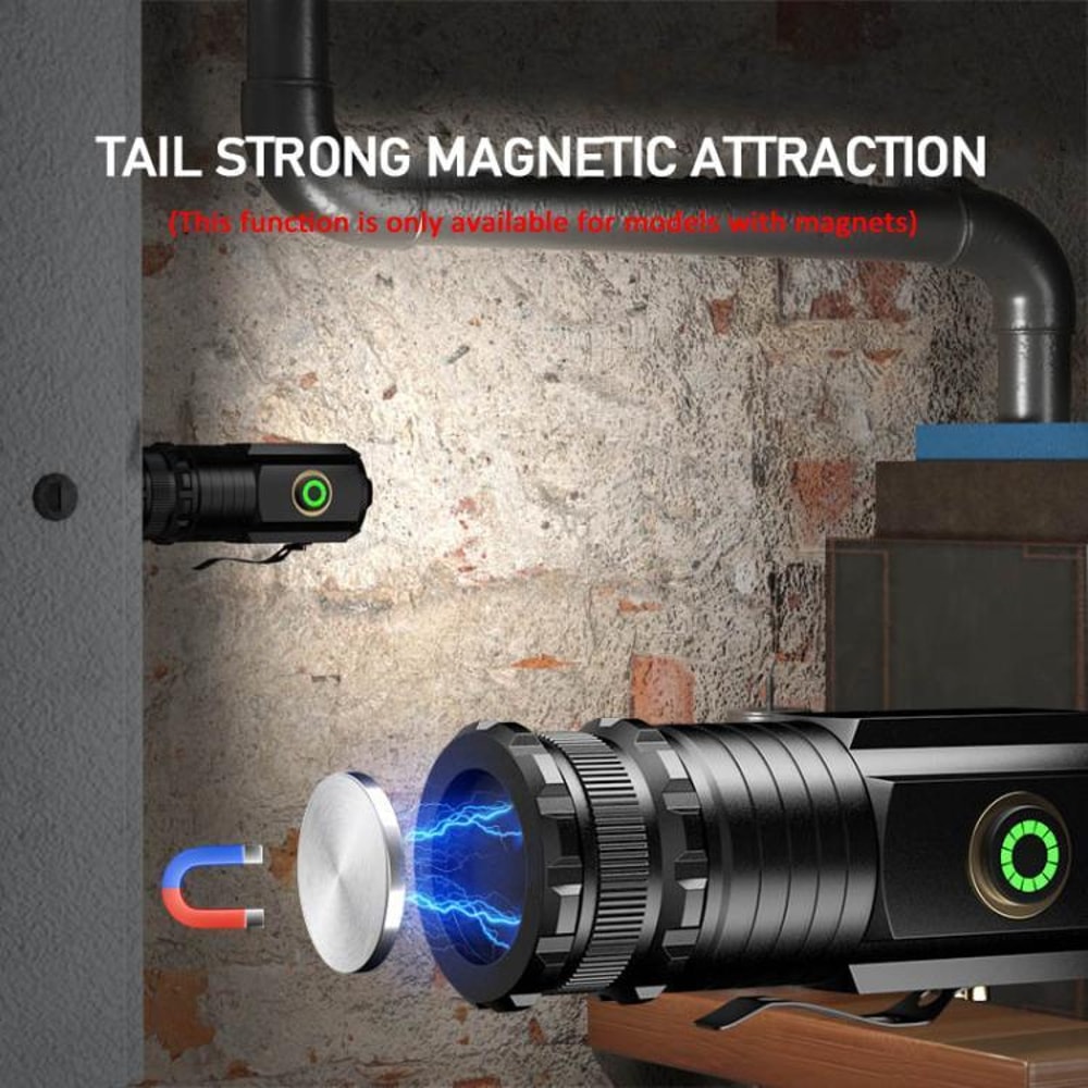 2000LM Rechargeable Mini LED Flashlight Waterproof Pocket Torch With Type C Charging 4