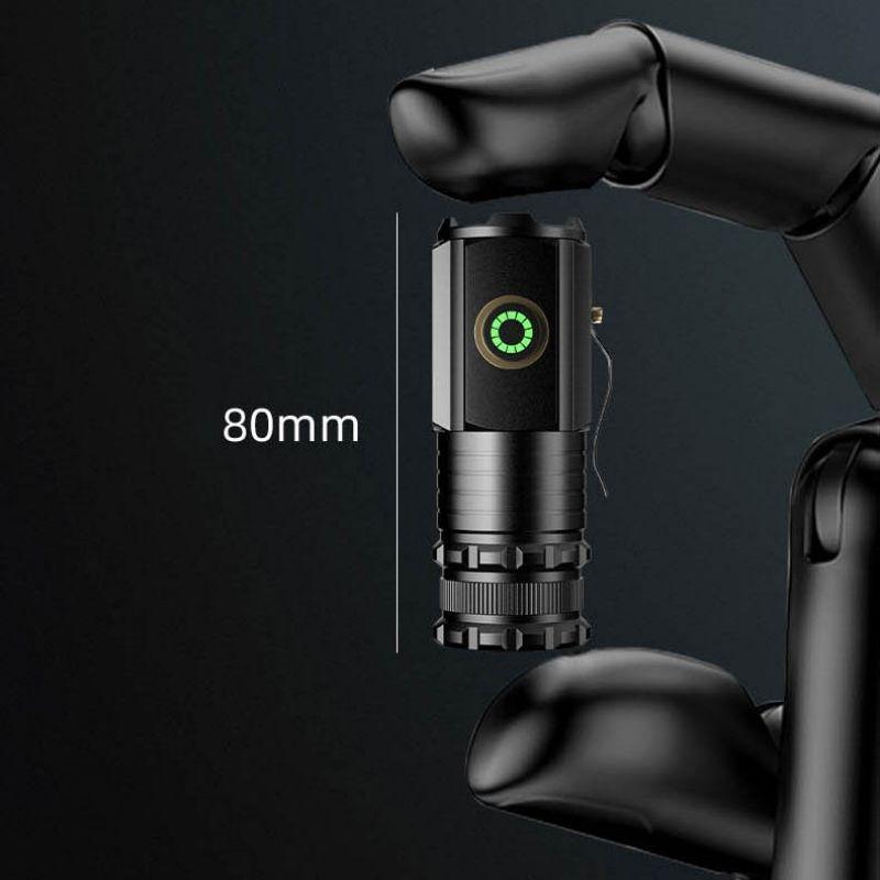 2000LM Rechargeable Mini LED Flashlight Waterproof Pocket Torch With Type C Charging 7