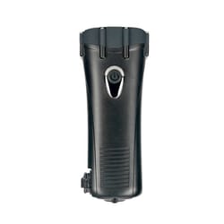 hand crank emergency flashlight waterproof rechargeable led torch with power bank & sos alarm