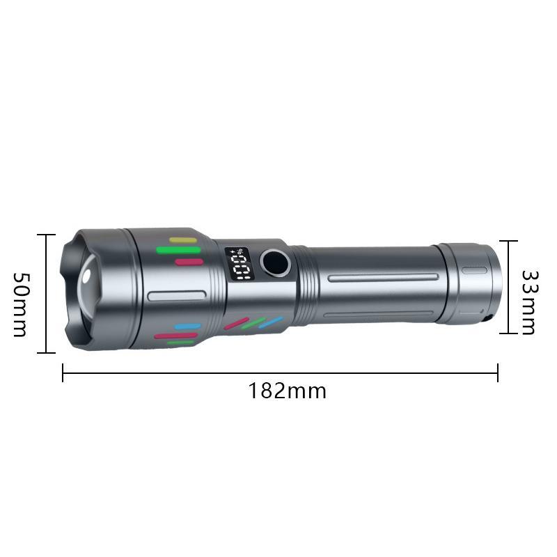 LumaStrike Pro Rechargeable Zoomable Flashlight With Power Bank Long Range LED Beam 5