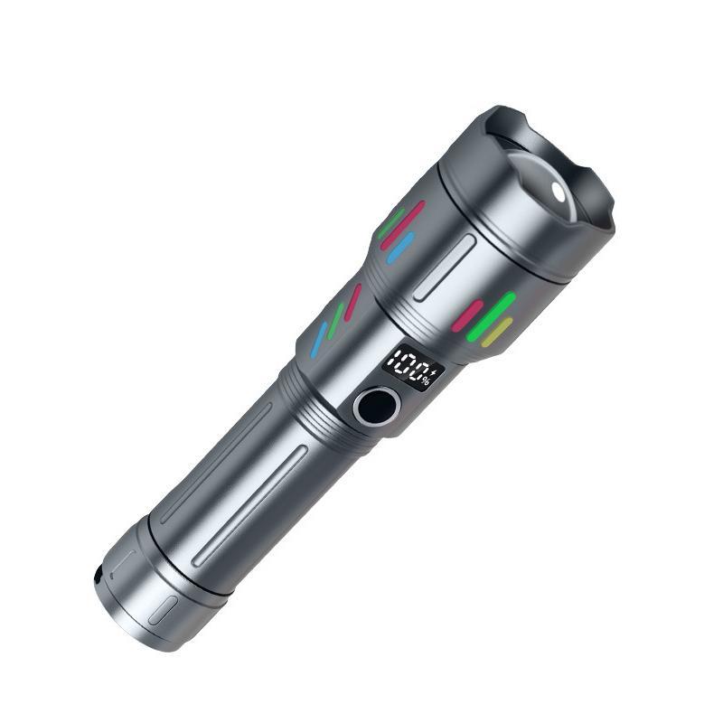LumaStrike Pro Rechargeable Zoomable Flashlight With Power Bank Long Range LED Beam 11