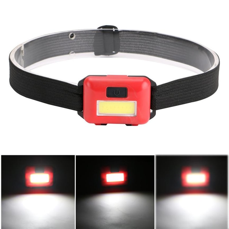 UltraBright Mini COB LED Headlamp 2 Pack Adjustable LED Headlamp For Camping Hiking Hands Free Wor 1
