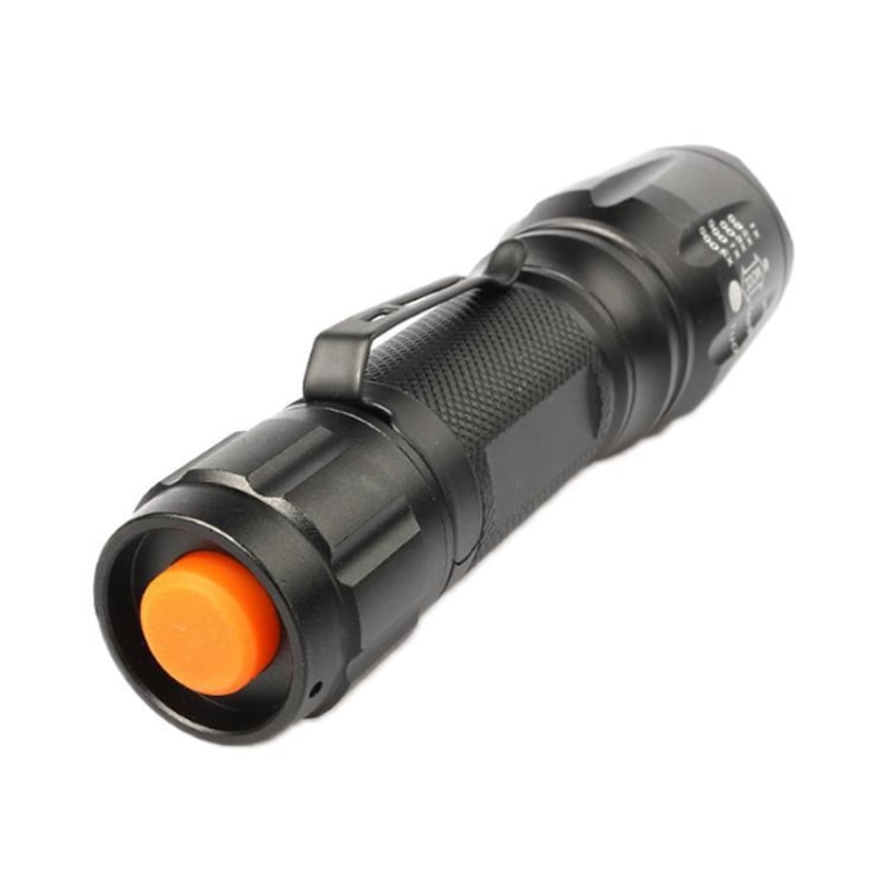 Cree T6 Zoom LED Flashlight Pen Clip Long Range Waterproof Tactical Torch 5