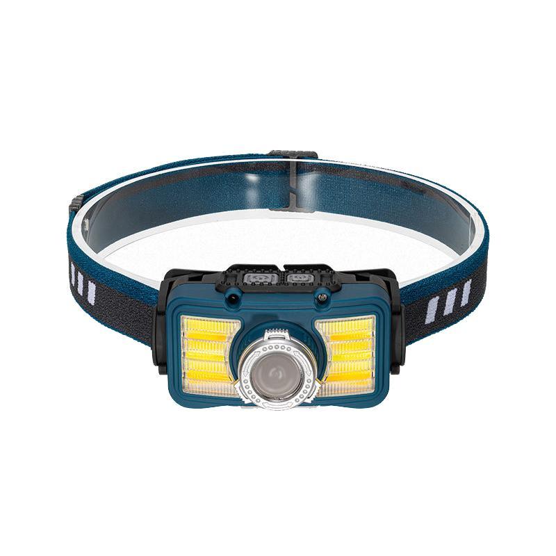 W6100A Motion Sensor LED Headlamp Rechargeable COB Camping Light For Hiking Fishing Night Running 11