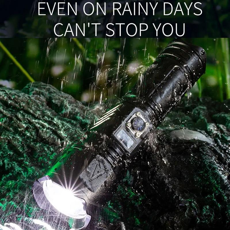 E SMARTER A03 Rechargeable Tactical Flashlight 1500LM Long Range LED Flashlight With LCD Display 2