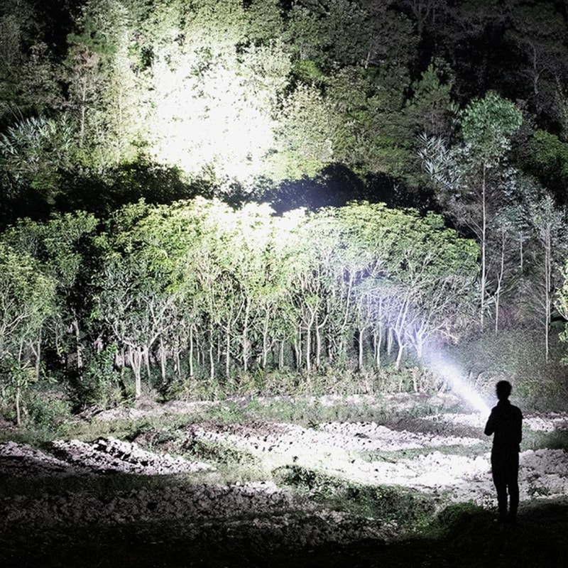 W590 P50 10W Rechargeable LED Searchlight With Tripod High Power Outdoor Flashlight 9