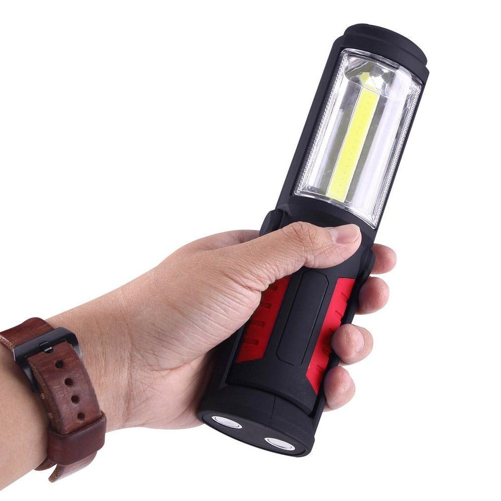 Rechargeable Magnetic LED Work Light With COB Torch And Swivel Hook 8