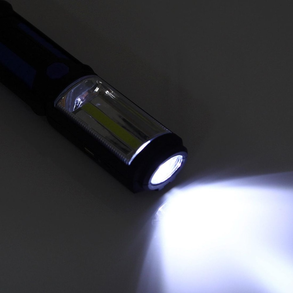 Rechargeable Magnetic LED Work Light With COB Torch And Swivel Hook 12