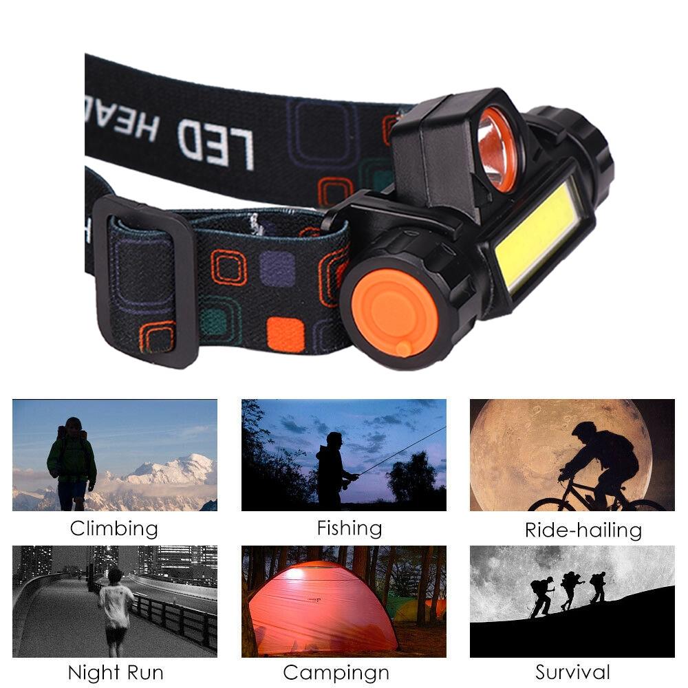 MagnaBeam USB Rechargeable LED Headlamp With Magnetic Base For Camping Fishing Outdoor Work 7