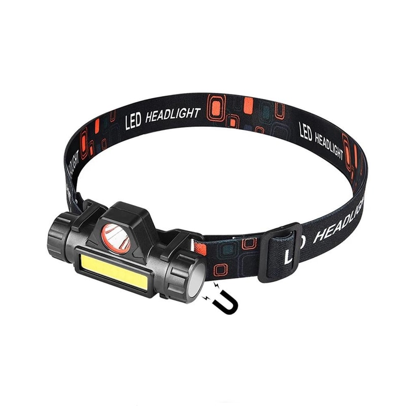 MagnaBeam USB Rechargeable LED Headlamp With Magnetic Base For Camping Fishing Outdoor Work 8